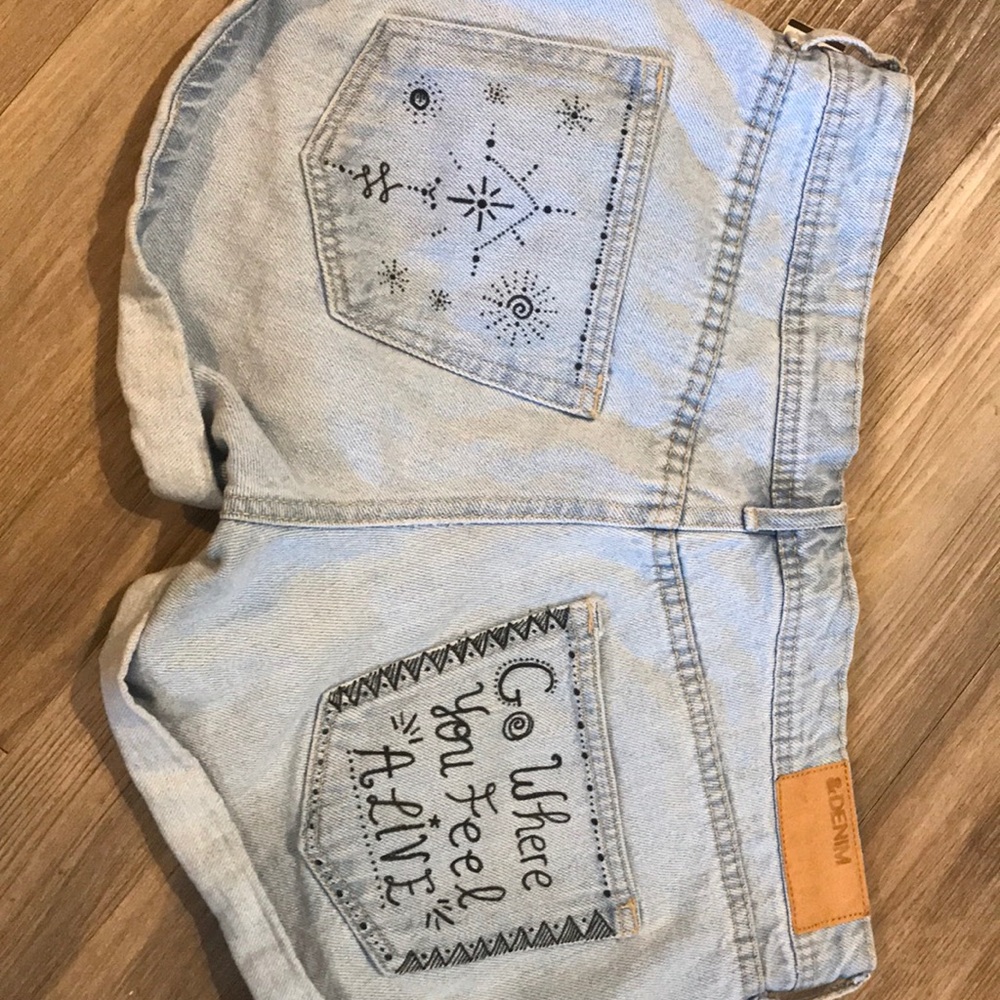Light Blue Denim Shorts